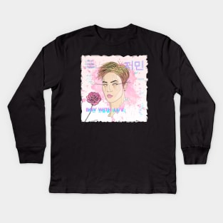 BTS Jimin - Boy With Luv Kids Long Sleeve T-Shirt